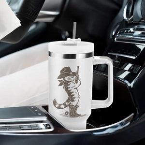 Vintage Cowboy Cat Tumbler With Handle Retro 90s Western Country Rodeo Kitten Cowgirl TS10 Print Your Wear