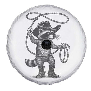 Vintage Raccoon Cowboy Spare Tire Cover Cowgirl Trash Panda Western Country Meme TS10 Print Your Wear