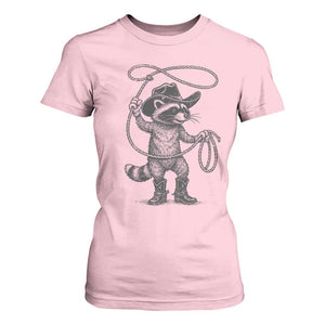 Vintage Raccoon Cowboy T Shirt For Women Cowgirl Trash Panda Western Country Meme TS10 Light Pink Print Your Wear