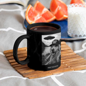 Dog Selfie With Alien UFO Coffee Mug Funny Fishing Golden Retriever Smoking Dog Lover TS10 Print Your Wear