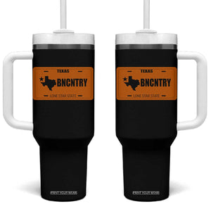 Texas Tumbler With Handle Lone Star State Western Cowboy BNCNTRY Country TS10 One Size: 40 oz Black Print Your Wear