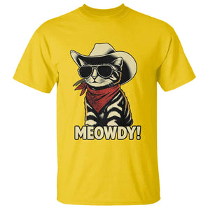 Vintage Cowboy Cat T Shirt Retro 90s Western Country Rodeo Meowdy Partner TS10 Daisy Print Your Wear