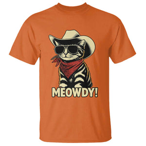 Vintage Cowboy Cat T Shirt Retro 90s Western Country Rodeo Meowdy Partner TS10 Orange Print Your Wear