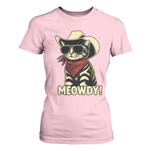 Vintage Cowboy Cat T Shirt For Women Retro 90s Western Country Rodeo Meowdy Partner TS10 Light Pink Print Your Wear
