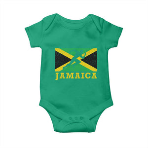 Jamaican Flag Track And Field Baby Onesie Retro Vintage Jamaica Runner Track Team TS10 Irish Green Print Your Wear