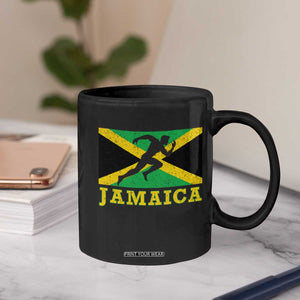 Jamaican Flag Track And Field Coffee Mug Retro Vintage Jamaica Runner Track Team TS10 Print Your Wear