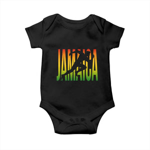Jamaica Track And Field Baby Onesie Retro Vintage Sport Jamaican Flag TS10 Black Print Your Wear
