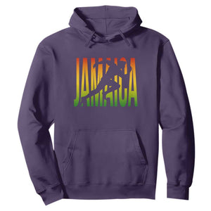 Jamaica Track And Field Hoodie Retro Vintage Sport Jamaican Flag TS10 Purple Print Your Wear