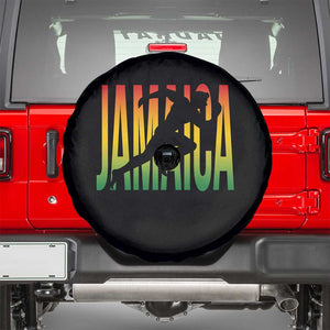 Jamaica Track And Field Spare Tire Cover Retro Vintage Sport Jamaican Flag TS10 Black Print Your Wear