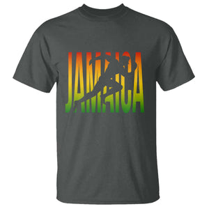 Jamaica Track And Field T Shirt Retro Vintage Sport Jamaican Flag TS10 Dark Heather Print Your Wear