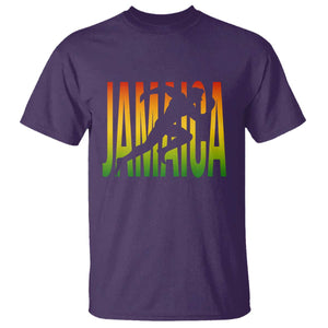 Jamaica Track And Field T Shirt Retro Vintage Sport Jamaican Flag TS10 Purple Print Your Wear