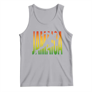 Jamaica Track And Field Tank Top Retro Vintage Sport Jamaican Flag TS10 Athletic Heather Print Your Wear
