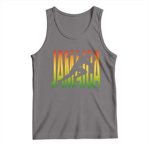 Jamaica Track And Field Tank Top Retro Vintage Sport Jamaican Flag TS10 Deep Heather Print Your Wear