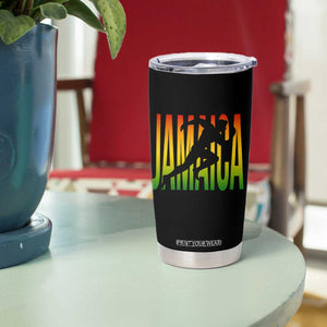 Jamaica Track And Field Tumbler Cup Retro Vintage Sport Jamaican Flag TS10 Print Your Wear