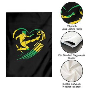 Jamaica Soccer Garden Flag Jamaican Flag Reggae Football Caribbean Pride TS10 Print Your Wear