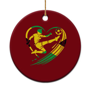 Jamaica Soccer Ceramic Ornament Jamaican Flag Reggae Football Caribbean Pride TS10 1pc Red Print Your Wear