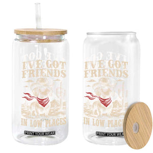 Funny Dachshund Cowboy Glass Can Ive Got Friends In Low Places TS10 Print Your Wear