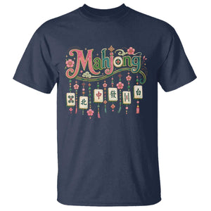 Funny Mahjong Lovers T Shirt Funny Mahjong Lovers Chinese Game Floral Vintage Aesthetic Graphic