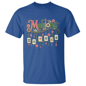 Funny Mahjong Lovers T Shirt Funny Mahjong Lovers Chinese Game Floral Vintage Aesthetic Graphic