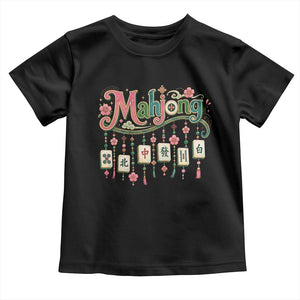 Funny Mahjong Lovers Toddler T Shirt Funny Mahjong Lovers Chinese Game Floral Vintage Aesthetic Graphic