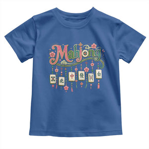 Funny Mahjong Lovers Toddler T Shirt Funny Mahjong Lovers Chinese Game Floral Vintage Aesthetic Graphic