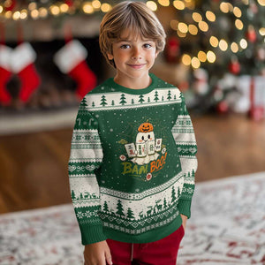Halloween Ghost Playing Mahjong Spooky Boo Funny Costume Ugly Christmas Sweater Mahjong Lover Gift