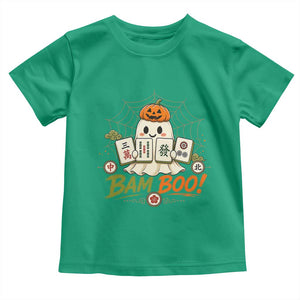 Halloween Ghost Playing Mahjong Spooky Boo Funny Costume Toddler T Shirt Mahjong Lover Gift