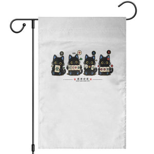 Black Cat Mahjong Lover Cute Graphic Garden Flag