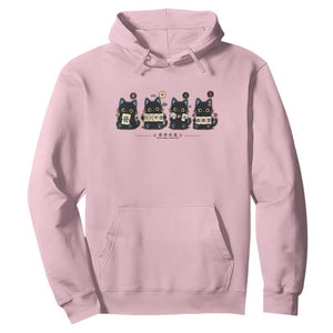 Black Cat Mahjong Lover Cute Graphic Hoodie