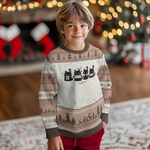 Black Cat Mahjong Lover Cute Graphic Ugly Christmas Sweater