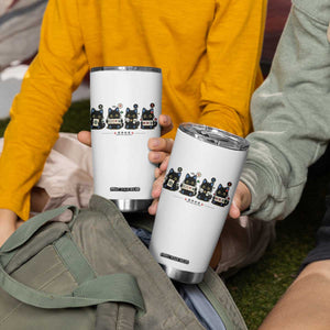 Black Cat Mahjong Lover Cute Graphic Tumbler Cup
