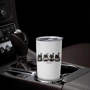 Black Cat Mahjong Lover Cute Graphic Tumbler Cup