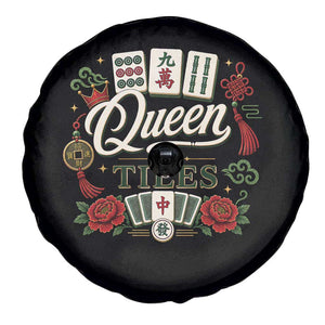 Mahjong Lovers Spare Tire Cover Queen Of Tiles Game Night Graphic TS10 Print Your Wear