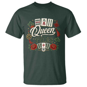Mahjong Lovers T Shirt Queen Of Tiles Game Night Graphic