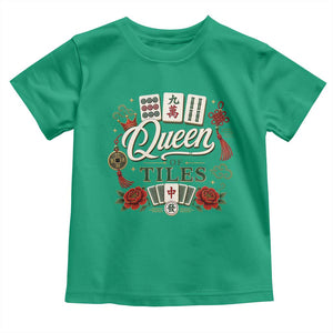 Mahjong Lovers Toddler T Shirt Queen Of Tiles Game Night Graphic