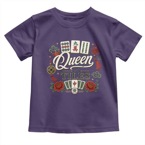 Mahjong Lovers Toddler T Shirt Queen Of Tiles Game Night Graphic