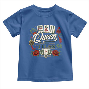 Mahjong Lovers Toddler T Shirt Queen Of Tiles Game Night Graphic
