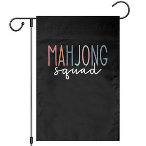 Mahjong Lovers Mahj Squad Garden Flag Boho Pastel Cute Game Night Graphic