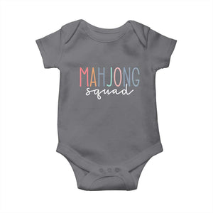 Mahjong Lovers Mahj Squad Baby Onesie Boho Pastel Cute Game Night Graphic