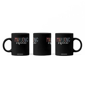 Mahjong Lovers Mahj Squad Coffee Mug Boho Pastel Cute Game Night Graphic