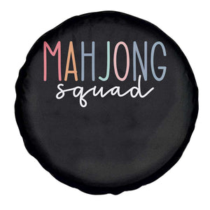 Mahjong Lovers Mahj Squad Spare Tire Cover Boho Pastel Cute Game Night Graphic TS10 Print Your Wear