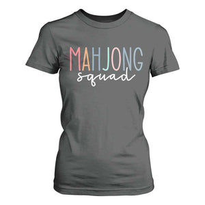 Mahjong Lovers Mahj Squad T Shirt For Women Boho Pastel Cute Game Night Graphic