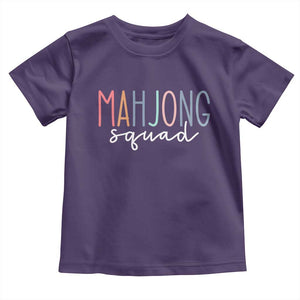Mahjong Lovers Mahj Squad Toddler T Shirt Boho Pastel Cute Game Night Graphic