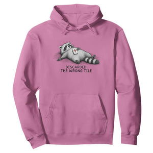Funny Raccoon Mahjong Lovers Hoodie Discarded The Wrong Tile