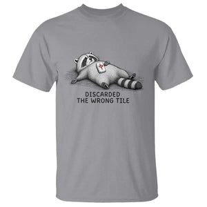 Funny Raccoon Mahjong Lovers T Shirt Discarded The Wrong Tile
