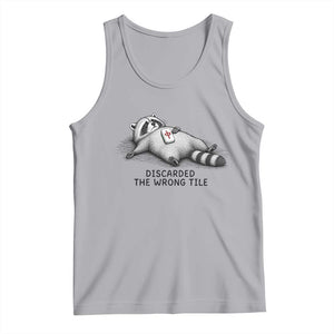 Funny Raccoon Mahjong Lovers Tank Top Discarded The Wrong Tile