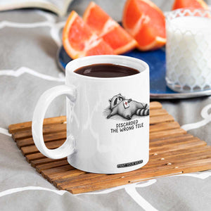 Funny Raccoon Mahjong Lovers Coffee Mug Discarded The Wrong Tile