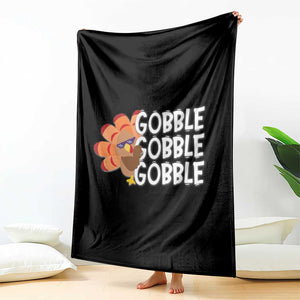 Thanksgiving Gobble Throw Blanket Turkey Day Thanksgiving Family TS10 Print Your Wear