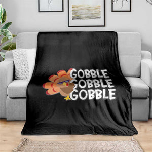 Thanksgiving Gobble Throw Blanket Turkey Day Thanksgiving Family TS10 Print Your Wear