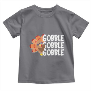 Thanksgiving Gobble Baby Shirt Turkey Day Thanksgiving Family TS10 Charcoal Print Your Wear